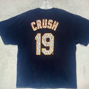 Majestic Black and Orange Men's Jersey